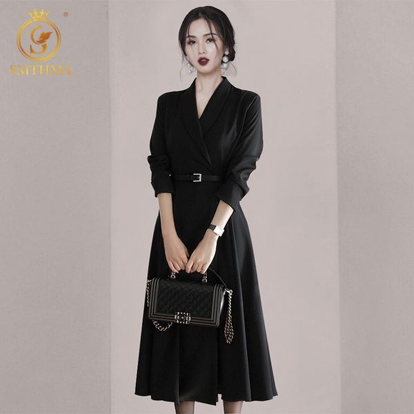 autumn women's dresses temperament turndown collar full sleeve high waist vintage black female vestido da festa 210520, Black;gray
autumn women's dresses temperament turndown collar full sleeve high waist vintage black female vestido da festa 210520, Black;gray