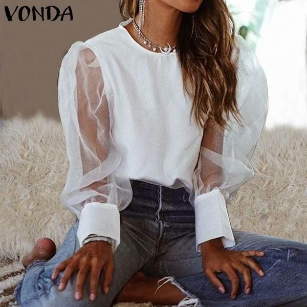 women's blouses & shirts vonda summer 2021 women hollow out long lantern sleeve plus size bohemian party blusas 5xl femme, White
women's blouses & shirts vonda summer 2021 women hollow out long lantern sleeve plus size bohemian party blusas 5xl femme, White