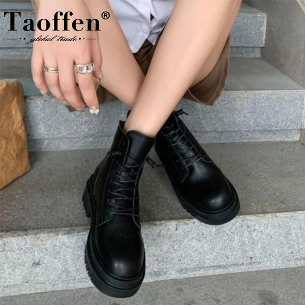 boots taoffen real leather women ankle flats round toe zipper shoes cross strap warm winter party footwear size 34-39, Black
boots taoffen real leather women ankle flats round toe zipper shoes cross strap warm winter party footwear size 34-39, Black