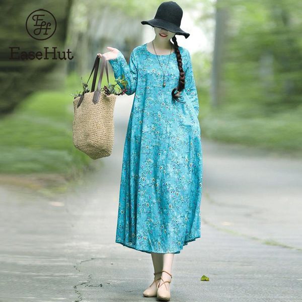 casual dresses easehut fashion spring style cotton linen baggy vintage print women loose long dress 2021 vestidos femininos, Black;gray
casual dresses easehut fashion spring style cotton linen baggy vintage print women loose long dress 2021 vestidos femininos, Black;gray