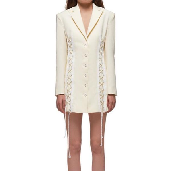 european runway designers white blazer femme 2021 spring autumn fashion notched long sleeve slim women women's suits & blazers, White;black
european runway designers white blazer femme 2021 spring autumn fashion notched long sleeve slim women women's suits & blazers, White;black
