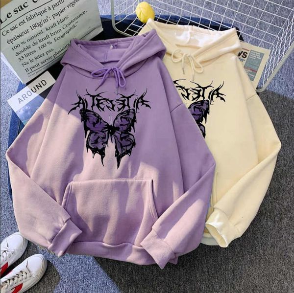 women's hoodies & sweatshirts winter gothic style hoodie ladies sweatshirt harajuku butterfly print hooded aesthetic spring streetwear, Black
women's hoodies & sweatshirts winter gothic style hoodie ladies sweatshirt harajuku butterfly print hooded aesthetic spring streetwear, Black