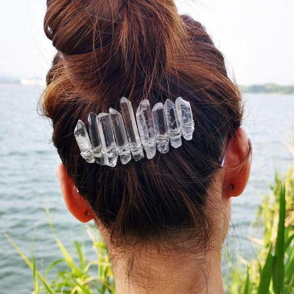 hair clips & barrettes colorful natural stone bridal combs raw crystal quartz clip accessory headband wedding bride bridesmaid gift jewelry, Golden;silver
hair clips & barrettes colorful natural stone bridal combs raw crystal quartz clip accessory headband wedding bride bridesmaid gift jewelry, Golden;silver
