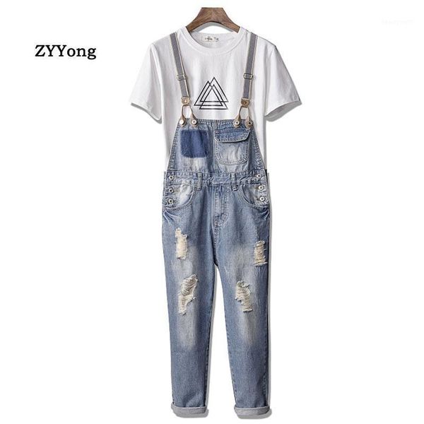 man ripped jeans bib overalls ankle length light blue streetwear hip hop hole denim jumpsuits trousers leisure freight pants men's
man ripped jeans bib overalls ankle length light blue streetwear hip hop hole denim jumpsuits trousers leisure freight pants men's