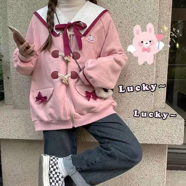 women's jackets sweet girl jacket winter cute puppy embroidery navy collar button cardigan sweatshirt harajuku loose kawaii zipper oute, Black;brown
women's jackets sweet girl jacket winter cute puppy embroidery navy collar button cardigan sweatshirt harajuku loose kawaii zipper oute, Black;brown