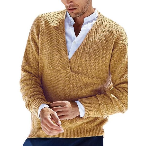 men's sweaters jodimitty 2021 spring and autumn brand european american pullover solid color long sleeve v-neck knitted sweater, White;black
men's sweaters jodimitty 2021 spring and autumn brand european american pullover solid color long sleeve v-neck knitted sweater, White;black