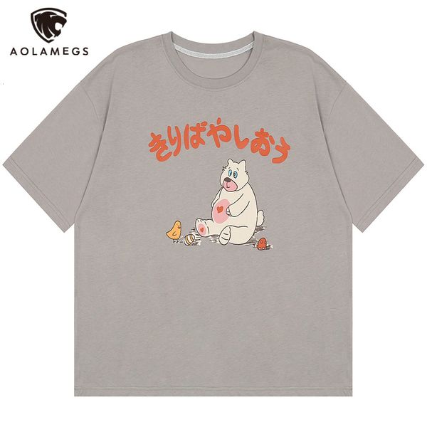 men's polos summer t-shirt of the bear cartoons animated animation kanji harajuku, White;black
men's polos summer t-shirt of the bear cartoons animated animation kanji harajuku, White;black