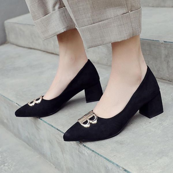 dress shoes plus size 34-46 hick high heels women pumps pointed toe work slip on spring footwear ladies shoe, Black
dress shoes plus size 34-46 hick high heels women pumps pointed toe work slip on spring footwear ladies shoe, Black