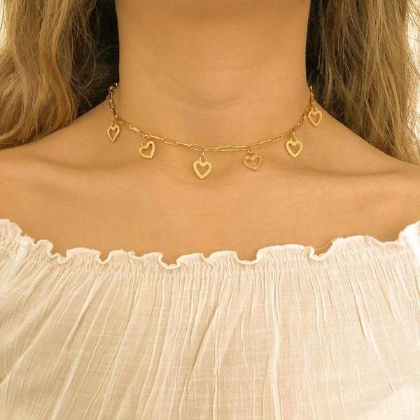 chains love pendant necklace ins hollow heart tassel chain choker necklaces for women fashion party jewelry accessories, Silver
chains love pendant necklace ins hollow heart tassel chain choker necklaces for women fashion party jewelry accessories, Silver
