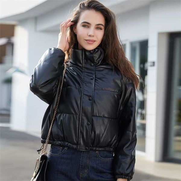 uppin fashion thick winter warm short parka pu leather coats high collar cotton jackets zipper outerwear female ladies 211014, Black;brown
uppin fashion thick winter warm short parka pu leather coats high collar cotton jackets zipper outerwear female ladies 211014, Black;brown