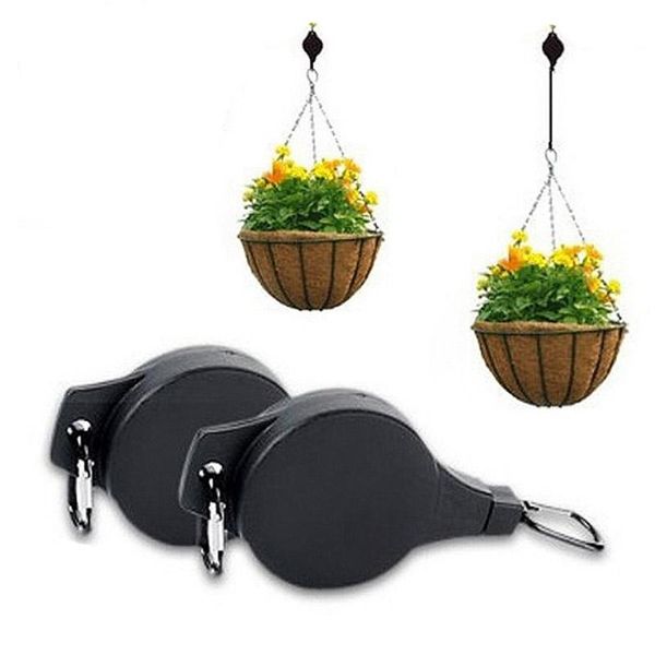 creative storage hook retractable pulley hanging basket pull down hanger garden decorative hooks support under 15kg & rails
creative storage hook retractable pulley hanging basket pull down hanger garden decorative hooks support under 15kg & rails