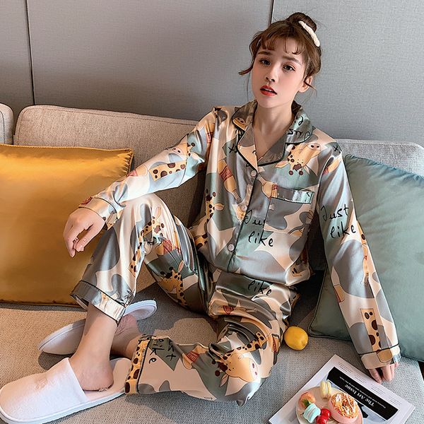 satin womens pj sets women silk pajamas pyjamas set sleepwear ladies long sleeve nightwear cute and long pants pijama suit, Black;red
satin womens pj sets women silk pajamas pyjamas set sleepwear ladies long sleeve nightwear cute and long pants pijama suit, Black;red