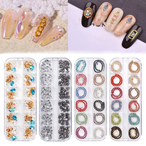 box colorful long chain design 3d nail rhinestones art decorations mult-sizes diy charm manicure jewelry accessories tool, Silver;gold
box colorful long chain design 3d nail rhinestones art decorations mult-sizes diy charm manicure jewelry accessories tool, Silver;gold