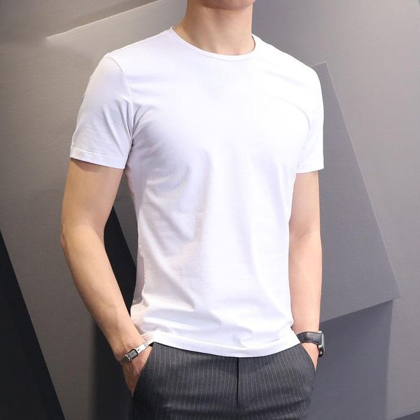 men's t-shirts 2021 spring and autumn casual t-shirt, White;black