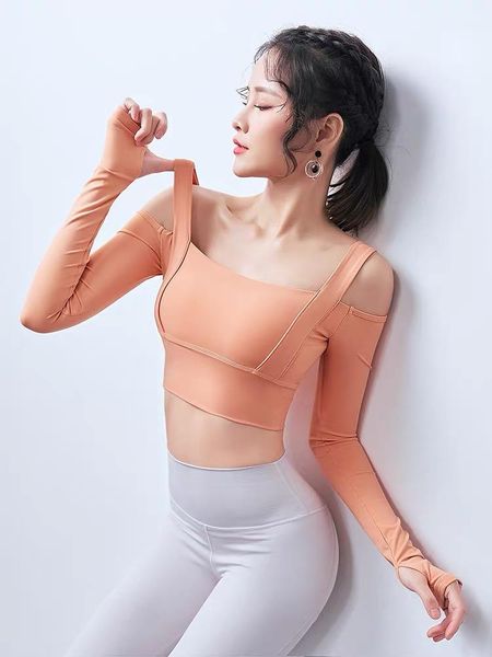 inner padded long sleeve yoga shirts push up sports crop sportswear gym clothing shoulder strap workout fitness t-shirt outfit
inner padded long sleeve yoga shirts push up sports crop sportswear gym clothing shoulder strap workout fitness t-shirt outfit