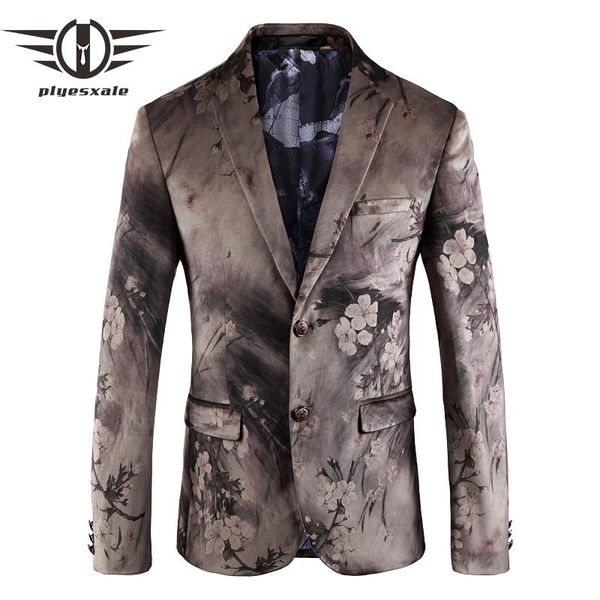 men's suits & blazers plyesxale mens floral blazer slim fit velvet elegant flower print men brand prom wear stage jacket q156, White;black
men's suits & blazers plyesxale mens floral blazer slim fit velvet elegant flower print men brand prom wear stage jacket q156, White;black