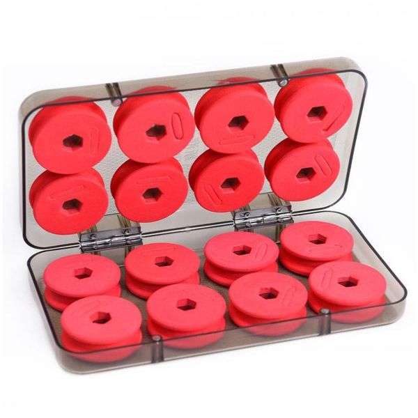 16pcs/set foam winding board fishing line shaft bobbin spools tackle box red utility boxes case accessories
16pcs/set foam winding board fishing line shaft bobbin spools tackle box red utility boxes case accessories
