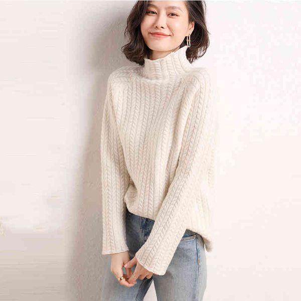 women's sweaters sweater winter 100% wool, casual solid color half cashmere turtleneck plus size for women, White;black
women's sweaters sweater winter 100% wool, casual solid color half cashmere turtleneck plus size for women, White;black