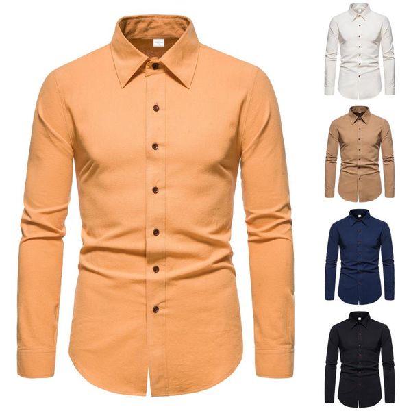 men's casual shirts collar button solid shirt long sleeve turn-down men, White;black
men's casual shirts collar button solid shirt long sleeve turn-down men, White;black