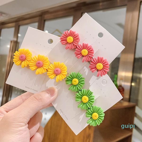 ins women summer daisy hairclips girl's hairpins snap clip lady's hair accessories, Golden;silver
ins women summer daisy hairclips girl's hairpins snap clip lady's hair accessories, Golden;silver