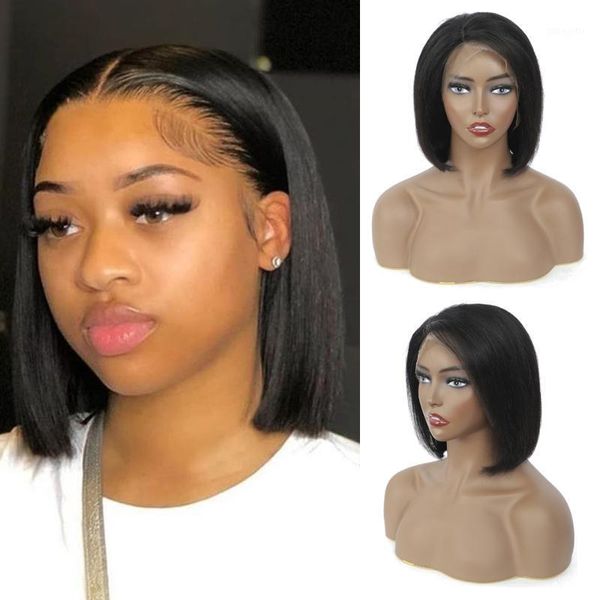 remy straight short human hair wigs 13x4 lace frontal wig bob front wig1, Black;brown
remy straight short human hair wigs 13x4 lace frontal wig bob front wig1, Black;brown