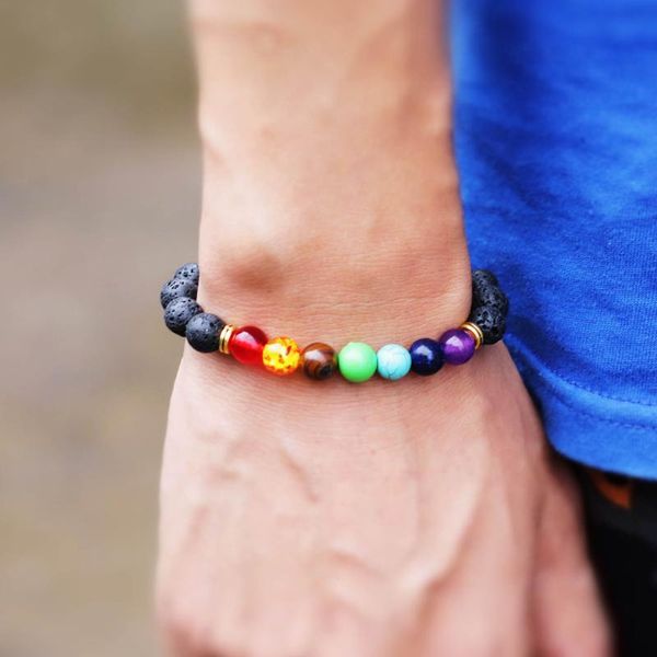 charm bracelets natural lava stone beads chakra bracelet men women yoga meditation braclet tiger eye healing balance braslet gift, Golden;silver
charm bracelets natural lava stone beads chakra bracelet men women yoga meditation braclet tiger eye healing balance braslet gift, Golden;silver