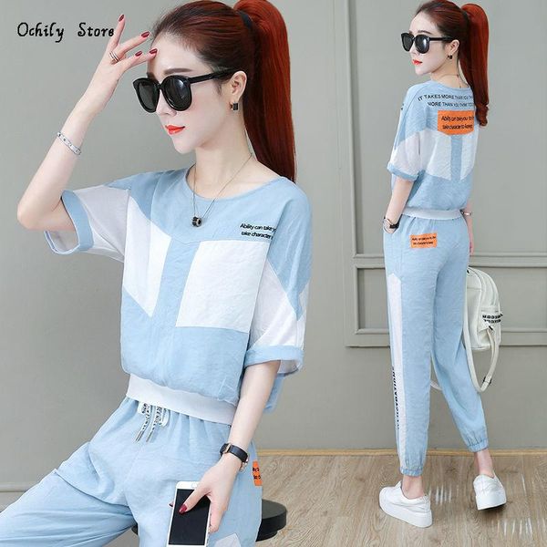 women's tracksuits summer casual tracksuit 2 piece sets women korean loose short sleeve t-shirt + pants suit fashion sweatsuit jogging, Gray
women's tracksuits summer casual tracksuit 2 piece sets women korean loose short sleeve t-shirt + pants suit fashion sweatsuit jogging, Gray
