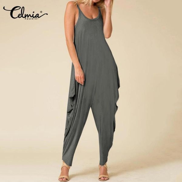 women's jumpsuits & rompers celmia summer long harem pants women casual sleeveless ladies elegant straps plus size playsuits overall s-, Black;white
women's jumpsuits & rompers celmia summer long harem pants women casual sleeveless ladies elegant straps plus size playsuits overall s-, Black;white