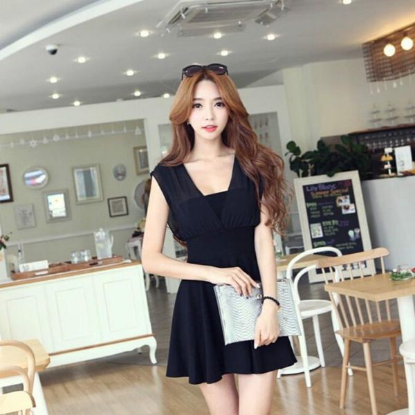 sannian 2021 spring and summer slim women dress nightclub women's chiffon stitching strap ladies clothes casual dresses, Black;gray
sannian 2021 spring and summer slim women dress nightclub women's chiffon stitching strap ladies clothes casual dresses, Black;gray