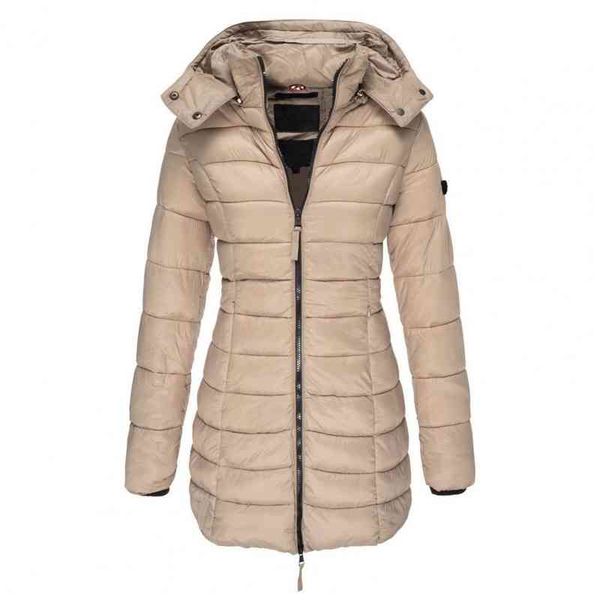 women's down thick warm jacket solid color hoodie street clothes pocket and zipper winter tight sweater, Black
women's down thick warm jacket solid color hoodie street clothes pocket and zipper winter tight sweater, Black