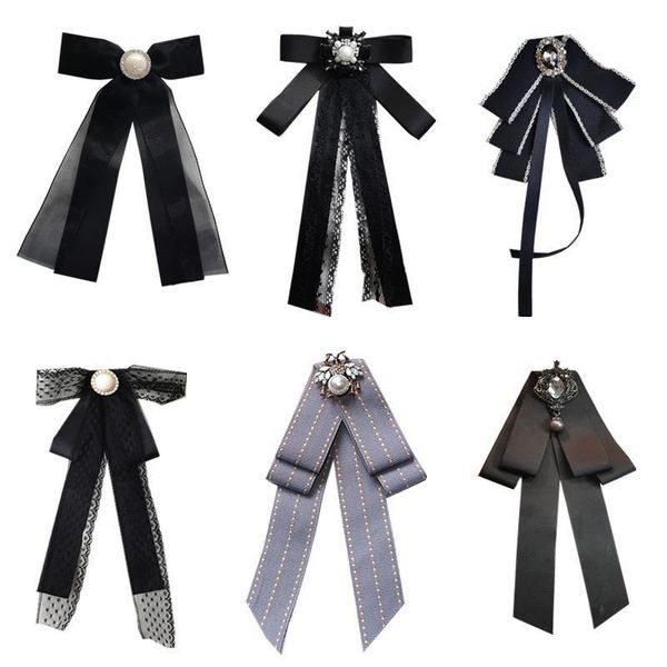 brooch female shirt collar decoration accessories college style bow pin stewardess counter necktie, Gray
brooch female shirt collar decoration accessories college style bow pin stewardess counter necktie, Gray
