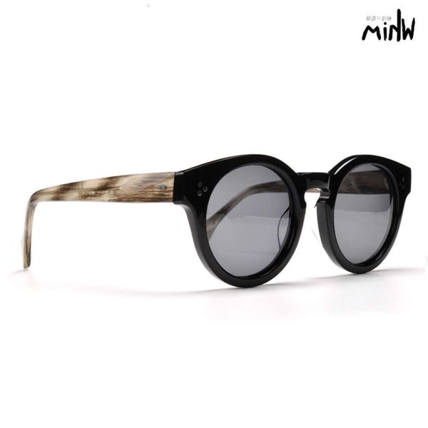 highend accessories whim retro acetate sunglass with circular frame for unisex, Black
highend accessories whim retro acetate sunglass with circular frame for unisex, Black