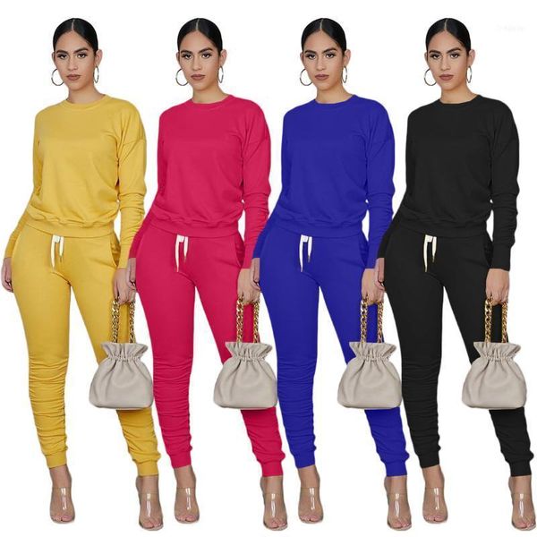 autumn women suit simple style solid-color long sleeves & lace-up trousers european and american casual 2 piece set1, Gray
autumn women suit simple style solid-color long sleeves & lace-up trousers european and american casual 2 piece set1, Gray