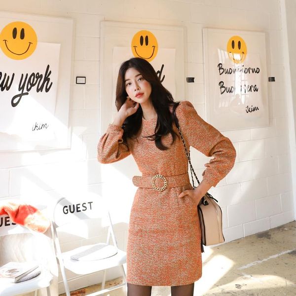 han edition of luxury aristocratic temperament elegant fashion belted waist cultivate one's morality dress casual dresses, Black;gray
han edition of luxury aristocratic temperament elegant fashion belted waist cultivate one's morality dress casual dresses, Black;gray