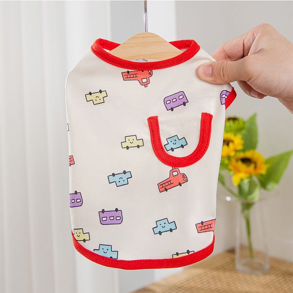 spring summer vest cartoon car cat bipedal thin breathable small and medium sized dog pet clothing
spring summer vest cartoon car cat bipedal thin breathable small and medium sized dog pet clothing