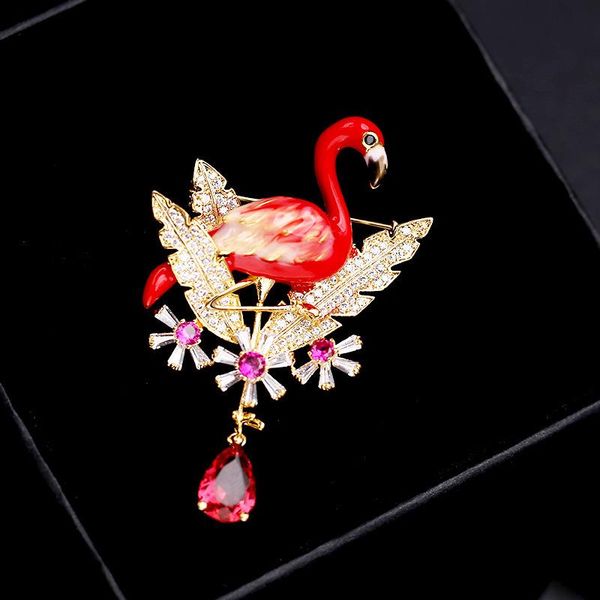 pins, brooches fashion atmosphere shine zircon flamingo brooch pin female wild elegant sweater coat accessories xr03758, Gray
pins, brooches fashion atmosphere shine zircon flamingo brooch pin female wild elegant sweater coat accessories xr03758, Gray