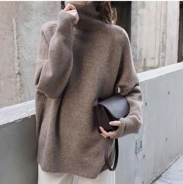 women's sweaters turtleneck cashmere sweater women korean style loose warm knitted pullover 2021 winter outwear lazy casual, White;black
women's sweaters turtleneck cashmere sweater women korean style loose warm knitted pullover 2021 winter outwear lazy casual, White;black