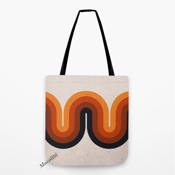 storage bags europe geometric rainbow wave design shopper tote bag colorful abstract line water resistant cotton linen casual shoulder
storage bags europe geometric rainbow wave design shopper tote bag colorful abstract line water resistant cotton linen casual shoulder