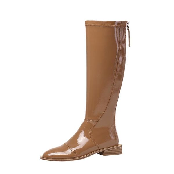 boots kmeioo winter riding women natural genuine leather zip flat knee high patent long shoes ladies, Black
boots kmeioo winter riding women natural genuine leather zip flat knee high patent long shoes ladies, Black