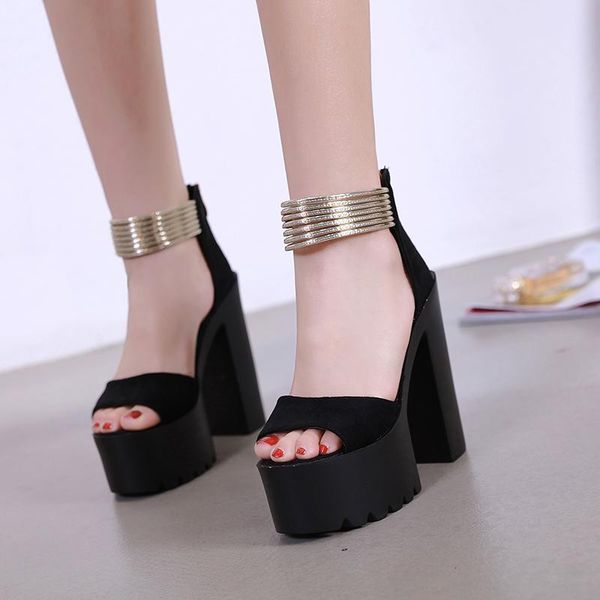 sandals europe 2021 summer women t platform thick with catwalk 15cm super high heel thin belt women's shoes fashion, Black
sandals europe 2021 summer women t platform thick with catwalk 15cm super high heel thin belt women's shoes fashion, Black