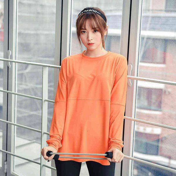 women's t-shirt long sleeve yoga charmfound casual loose sports running fitns sportswear slim cloth, White
women's t-shirt long sleeve yoga charmfound casual loose sports running fitns sportswear slim cloth, White