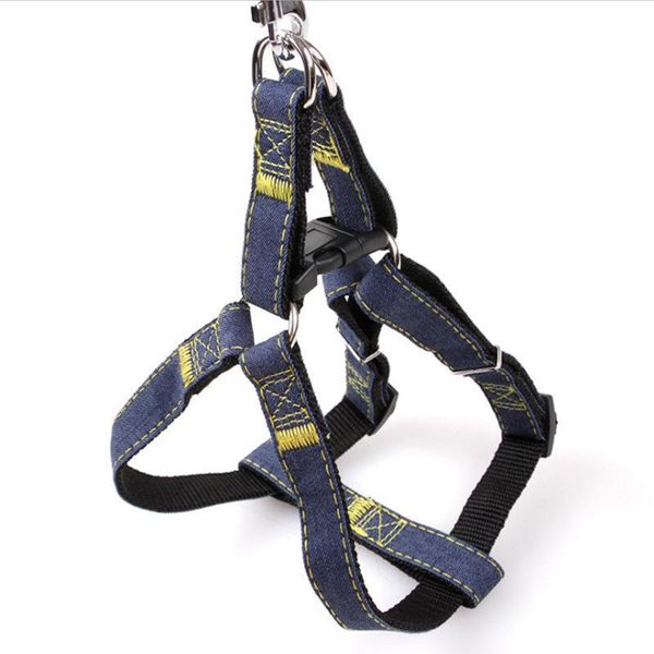 adjustable dog rope denim harness with leash for small medium dogs chest collar pet supplies lead roulette accessories collars & leashes
adjustable dog rope denim harness with leash for small medium dogs chest collar pet supplies lead roulette accessories collars & leashes