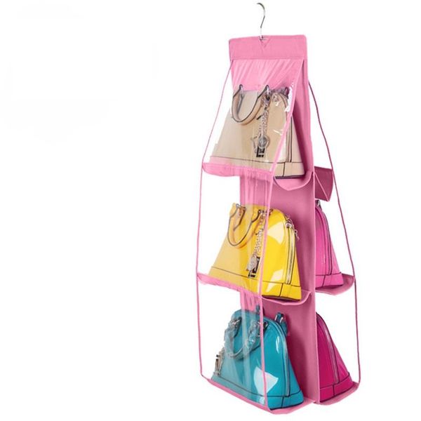 storage boxes & bins 6 pocket double side transparent foldable hanging handbag purse bag door wall clear sundry shoe with hanger pouch
storage boxes & bins 6 pocket double side transparent foldable hanging handbag purse bag door wall clear sundry shoe with hanger pouch