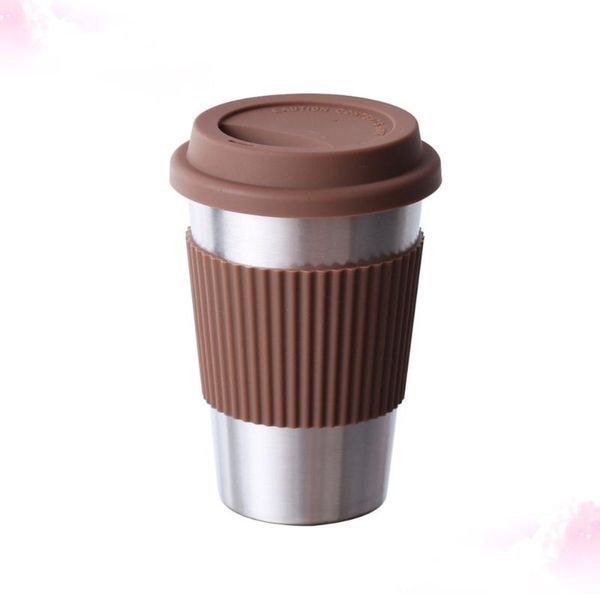 mugs stainless steel coffee cup silicone anti-scald tea mug portable durable water tumblers with lid (coffee)
mugs stainless steel coffee cup silicone anti-scald tea mug portable durable water tumblers with lid (coffee)