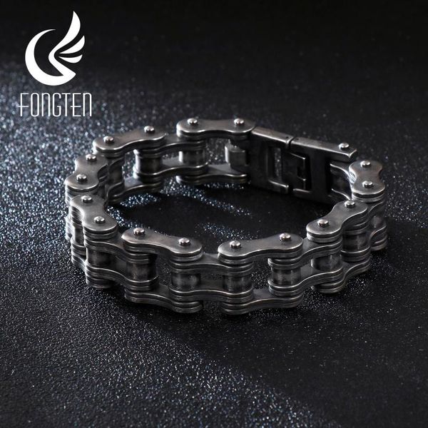 link, chain fongten retro punk biker bracelet black stainless steel custom friends wrist band bangle men accessories jewelry
link, chain fongten retro punk biker bracelet black stainless steel custom friends wrist band bangle men accessories jewelry