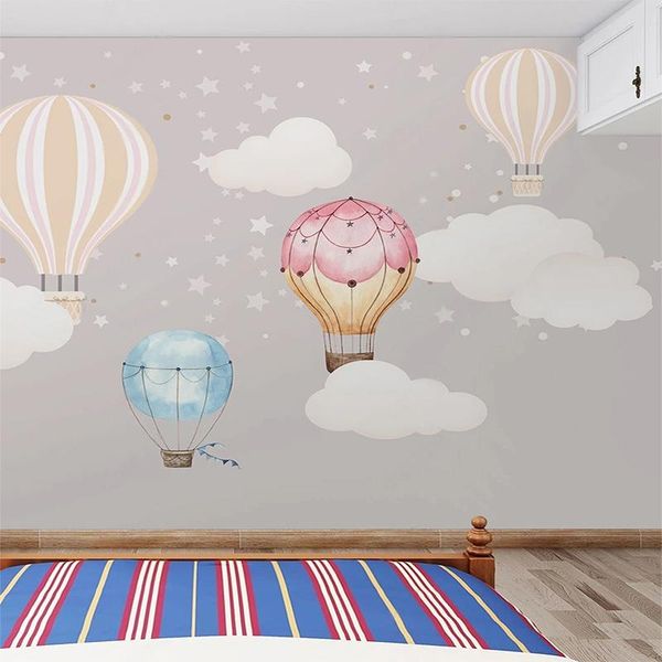 wallpapers custom 3d mural cartoon air balloon and stars wallpaper for children's room decor on the wall home decoration backgrounds
wallpapers custom 3d mural cartoon air balloon and stars wallpaper for children's room decor on the wall home decoration backgrounds