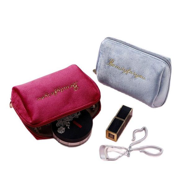 cosmetic bags & cases 1 pc women zipper velvet make up bag travel large for makeup solid color female pouch necessaries
cosmetic bags & cases 1 pc women zipper velvet make up bag travel large for makeup solid color female pouch necessaries