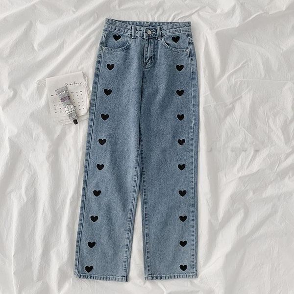 japanese harajuku women streetwear jeans high waist heart embroidery blue denim trousers cute kawaii elegant female capris women's
japanese harajuku women streetwear jeans high waist heart embroidery blue denim trousers cute kawaii elegant female capris women's