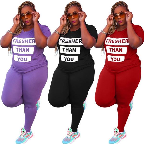 arrivals big size letter print women tracksuits casual o neck short sleeve high waist sport pants two piece sets, Gray
arrivals big size letter print women tracksuits casual o neck short sleeve high waist sport pants two piece sets, Gray