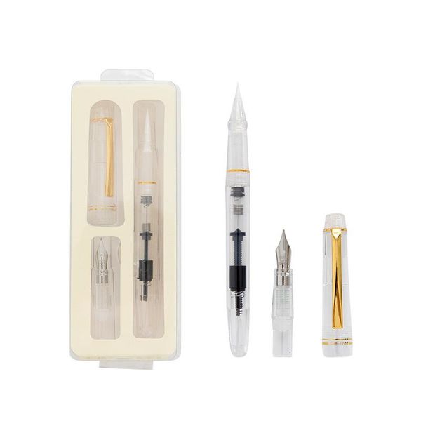 simple style, transparent plastic pen, changeable for beginners, soft brush hard calligraphy and copybook fountain pens
simple style, transparent plastic pen, changeable for beginners, soft brush hard calligraphy and copybook fountain pens